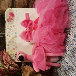3 Piece Pink Tutu Set for Infant